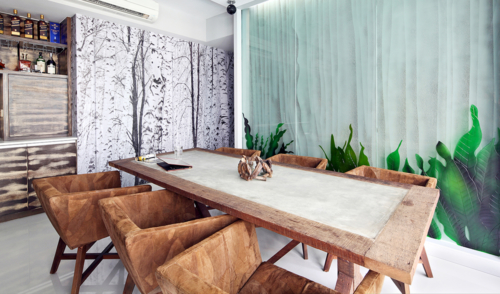 Dining Glass Water Fall