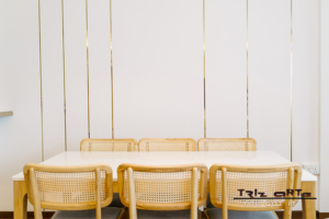 Dining Room Brass strips